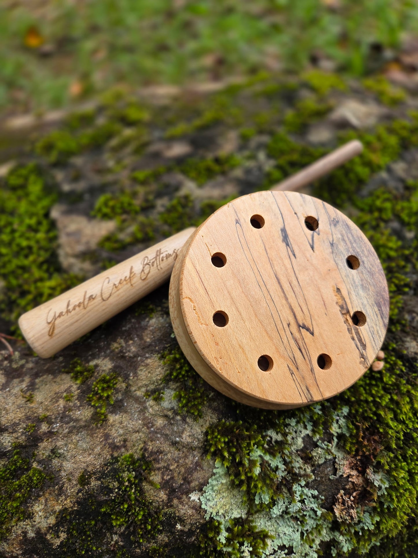 3.5" Spalted Maple over qtr saw oak