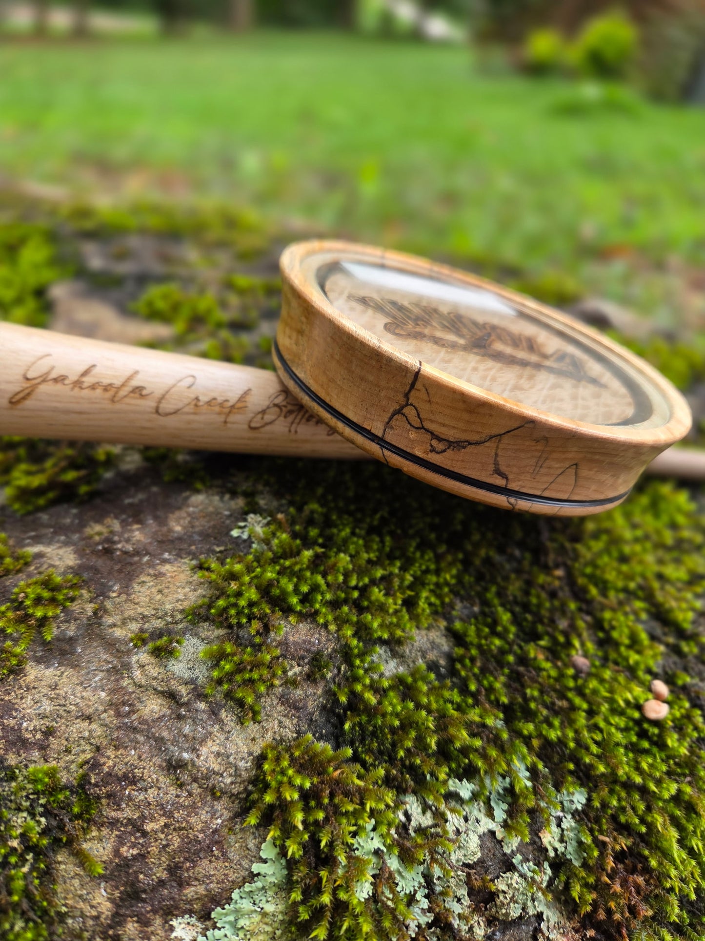 3.5" Spalted Maple over qtr saw oak