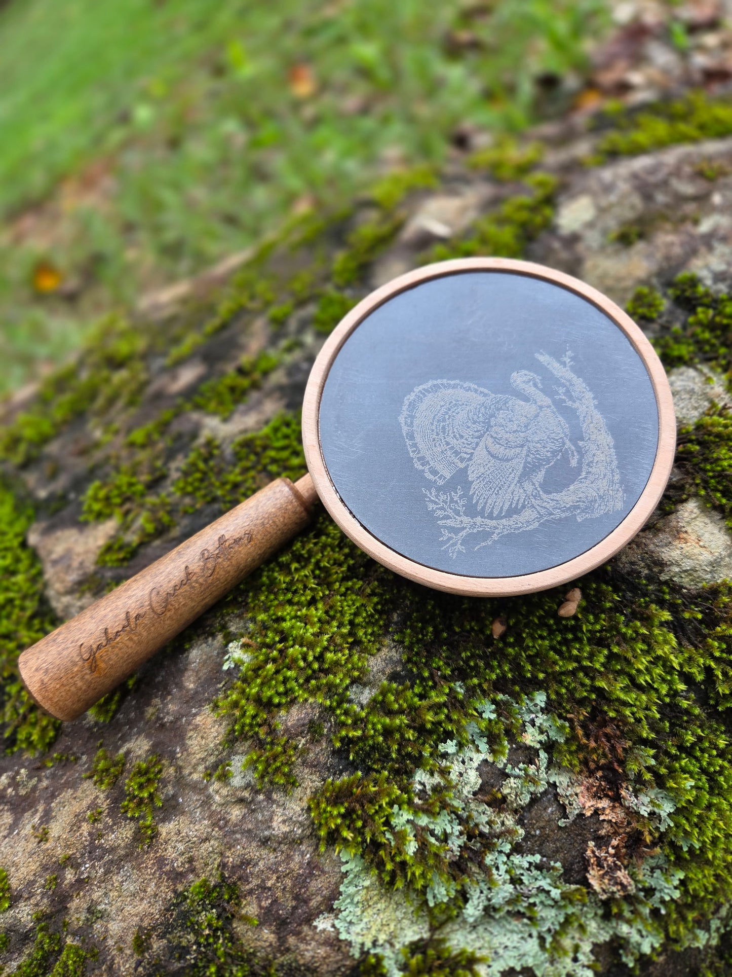 3.5" Walnut Pot, Slate over slate