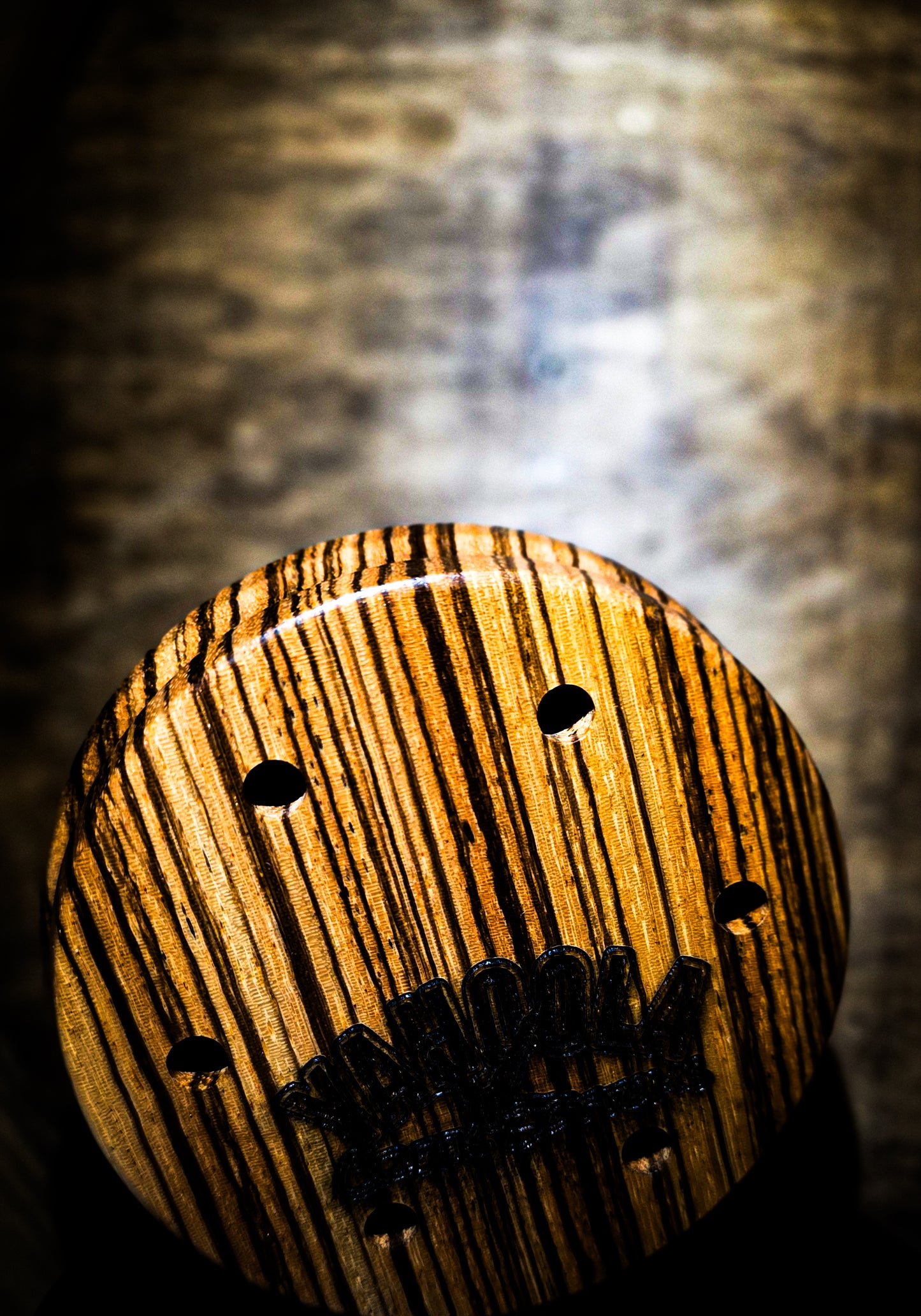 3.5" Zebrawood Pot "Spitting and Drumming" Edition