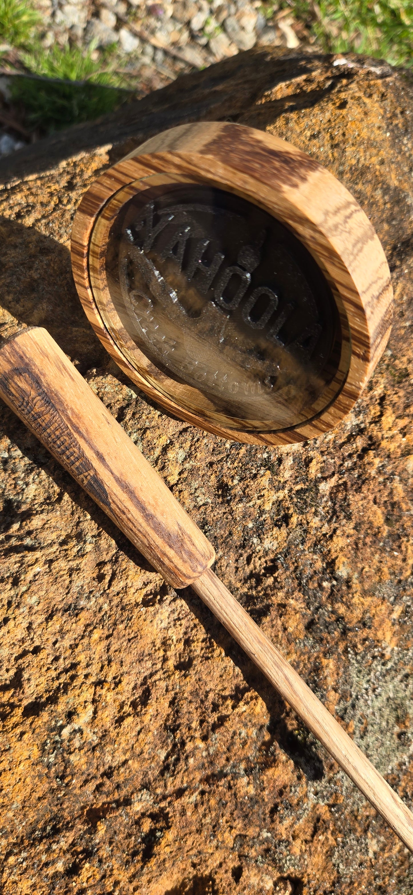 3" Zebrawood pot