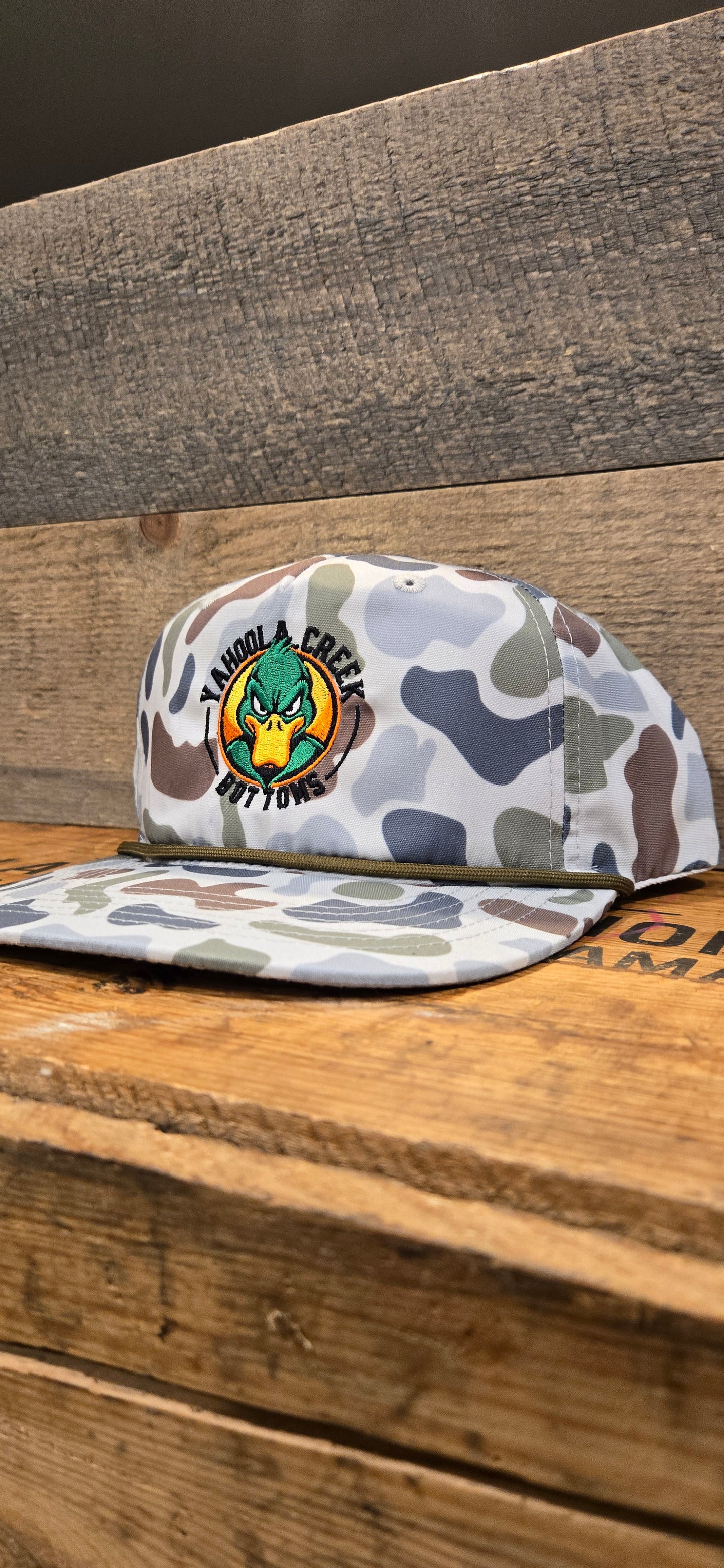 Duck Camo YCB Goat rope hat