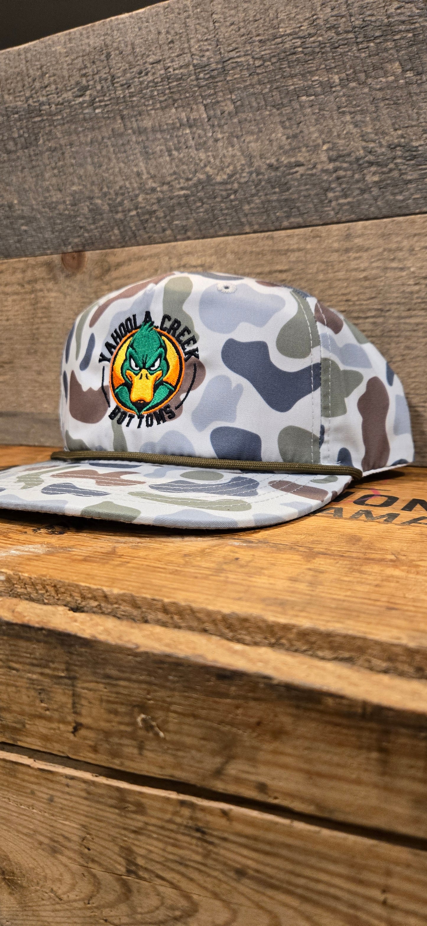 Duck Camo YCB Goat rope hat