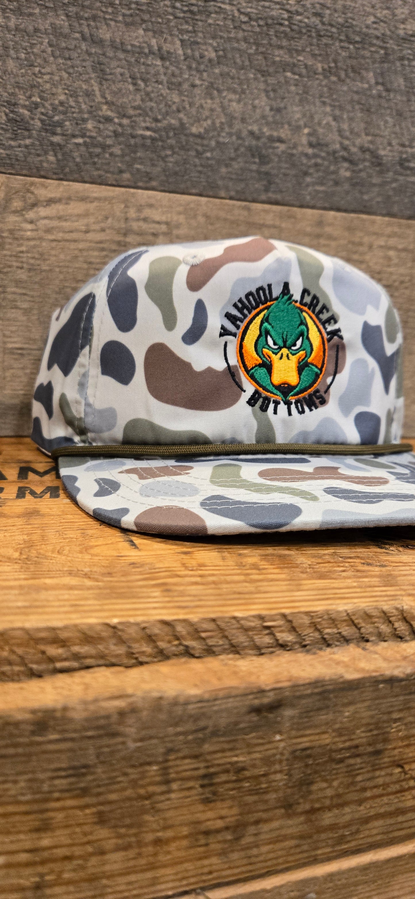 Duck Camo YCB Goat rope hat