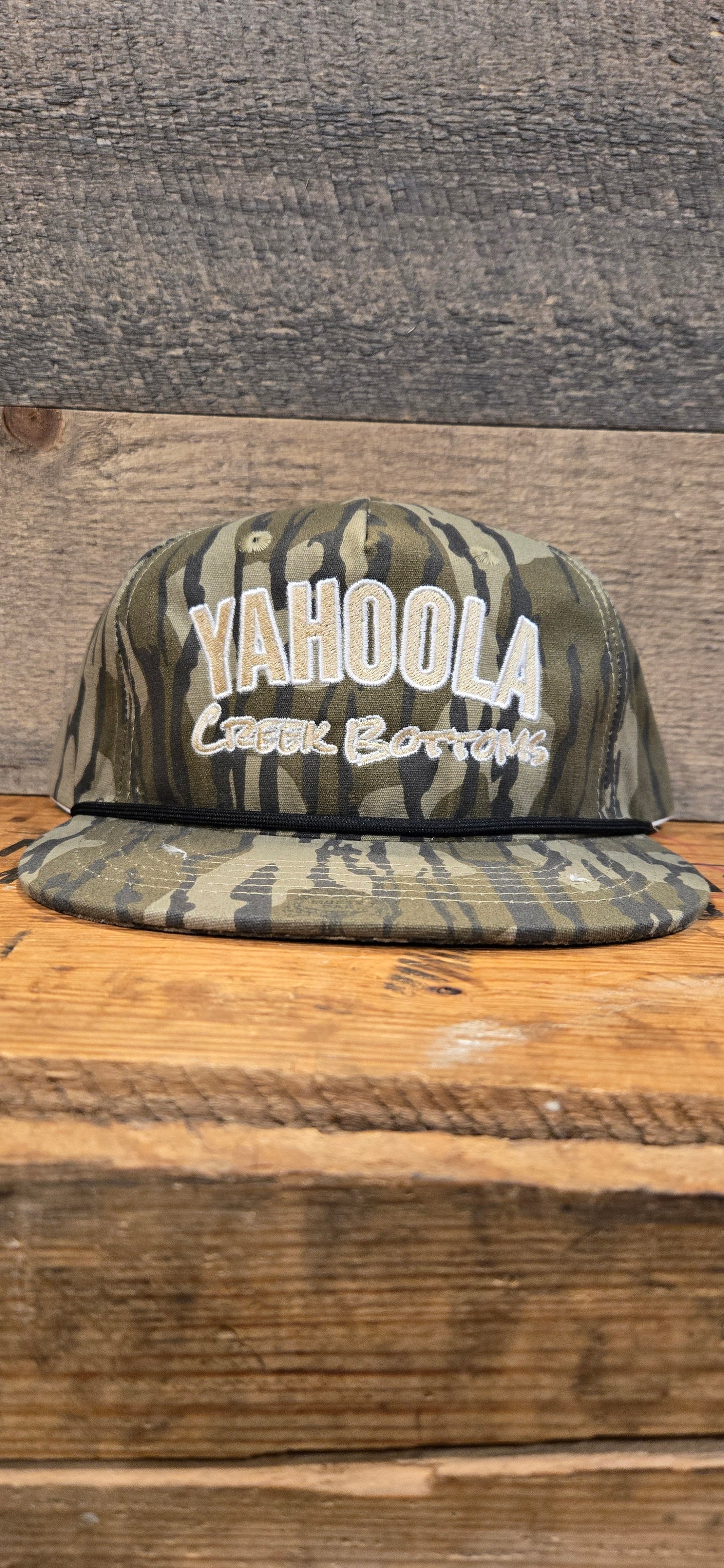 Bottomland Camo YCB embroidered rope Hat