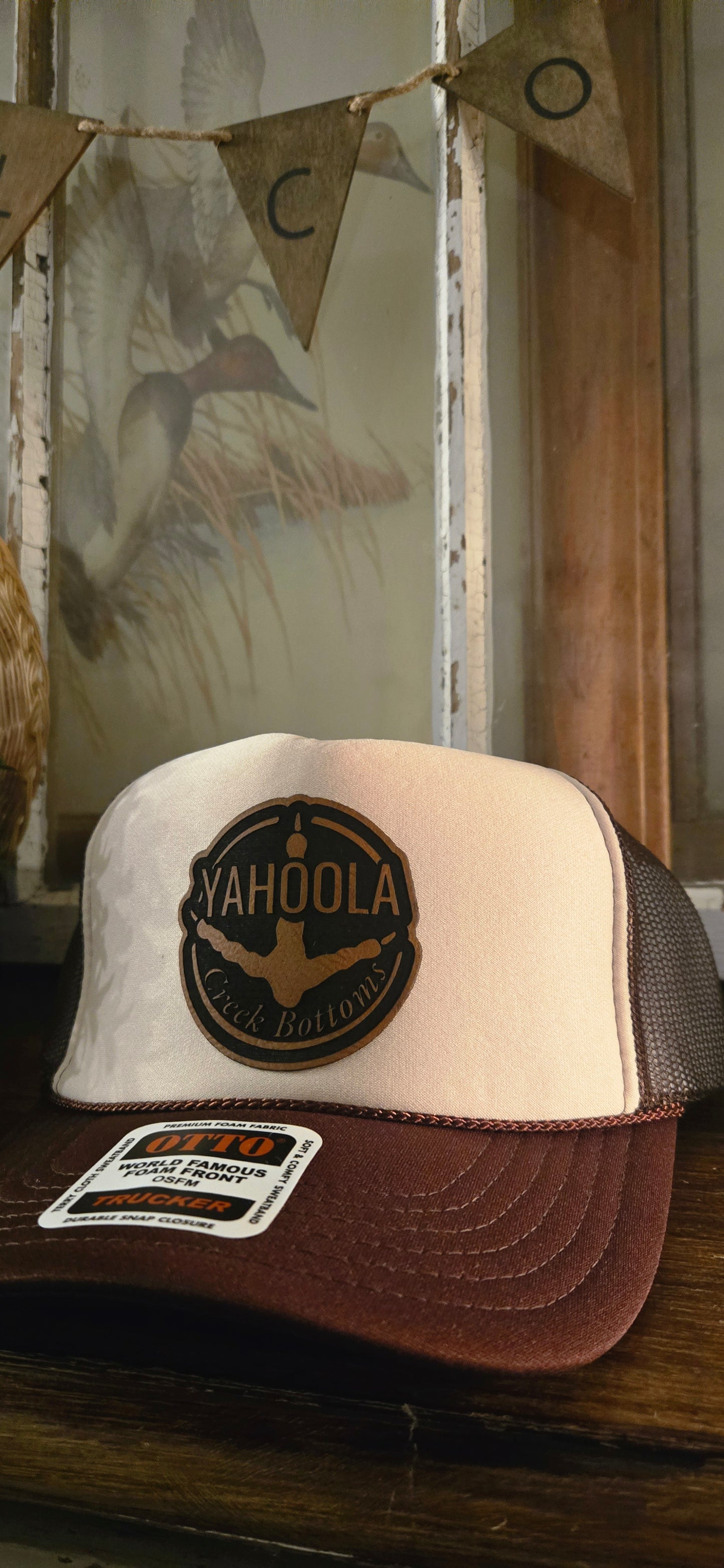 Cream and Brown Trucker rope