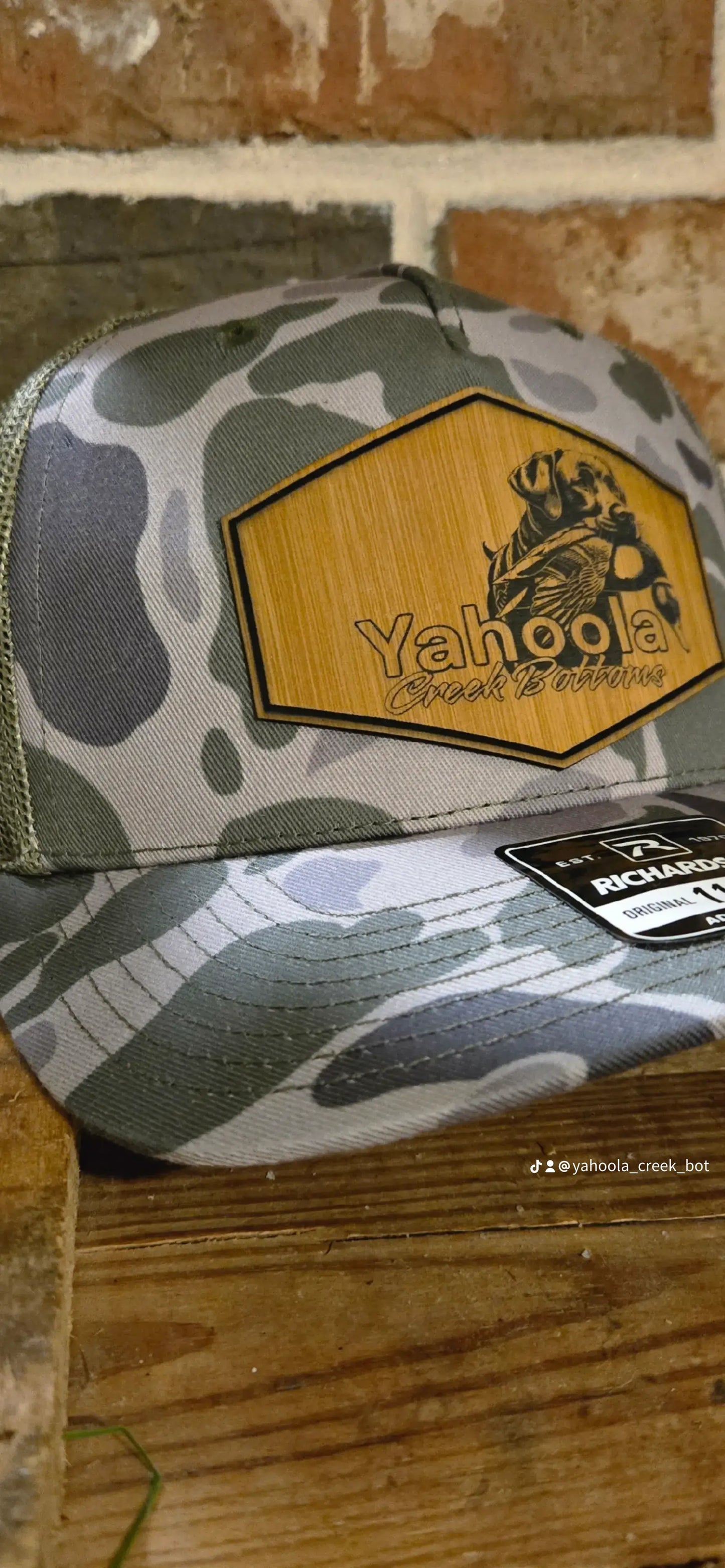 5 panel duck camo duck dog patch