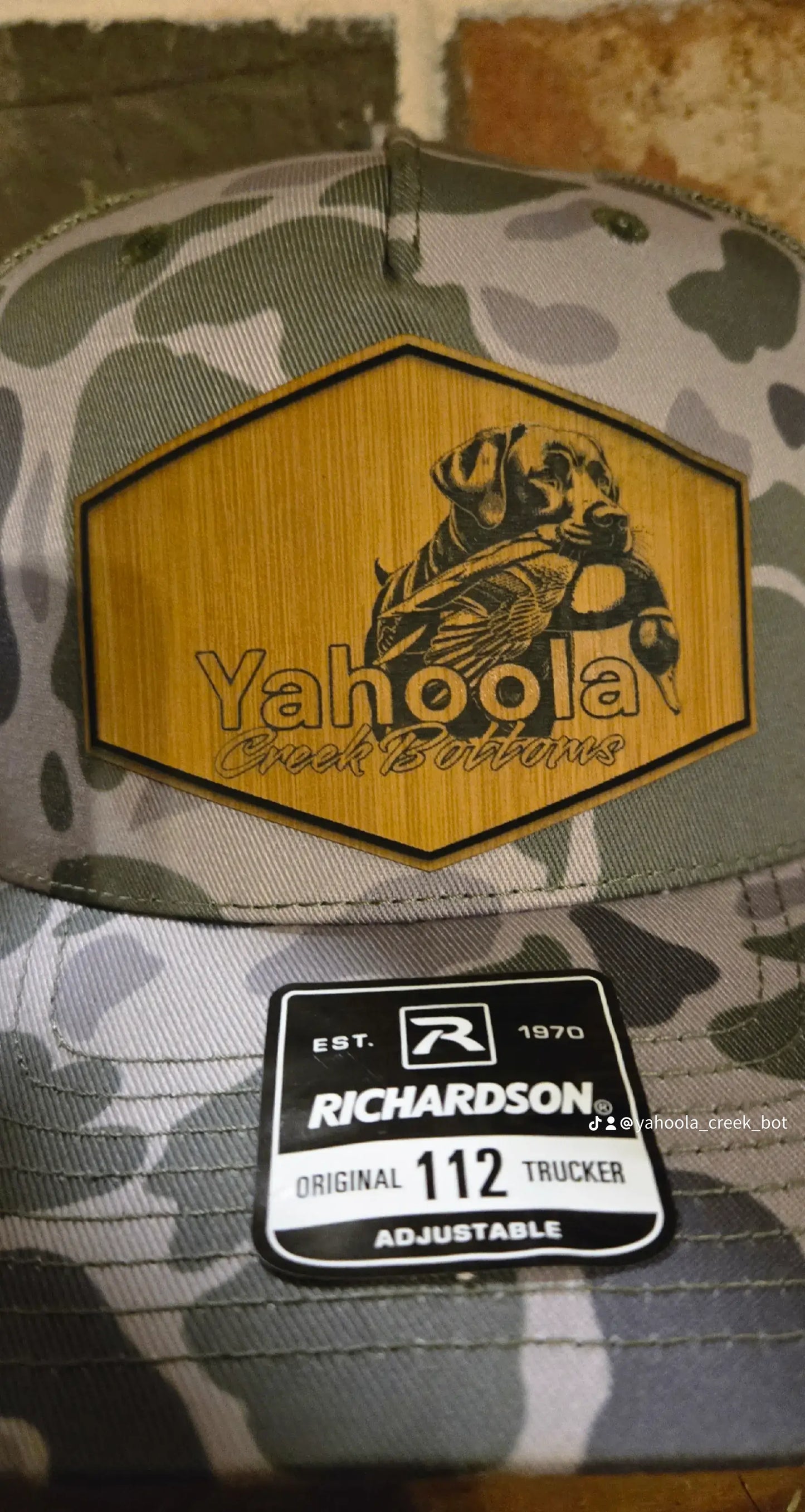 5 panel duck camo duck dog patch