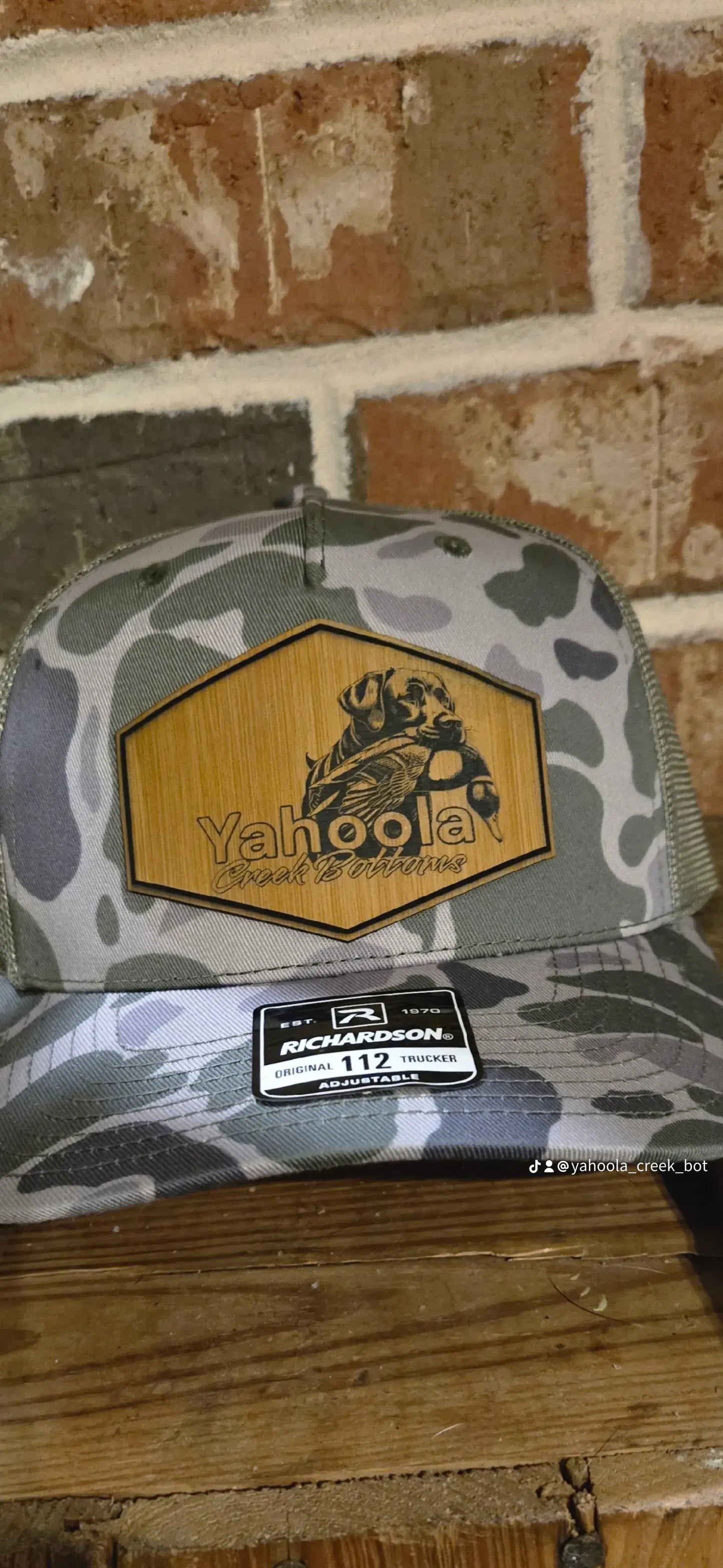 5 panel duck camo duck dog patch