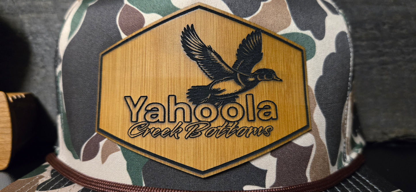 Yahoola Creek Bottoms Duck camo rope hat