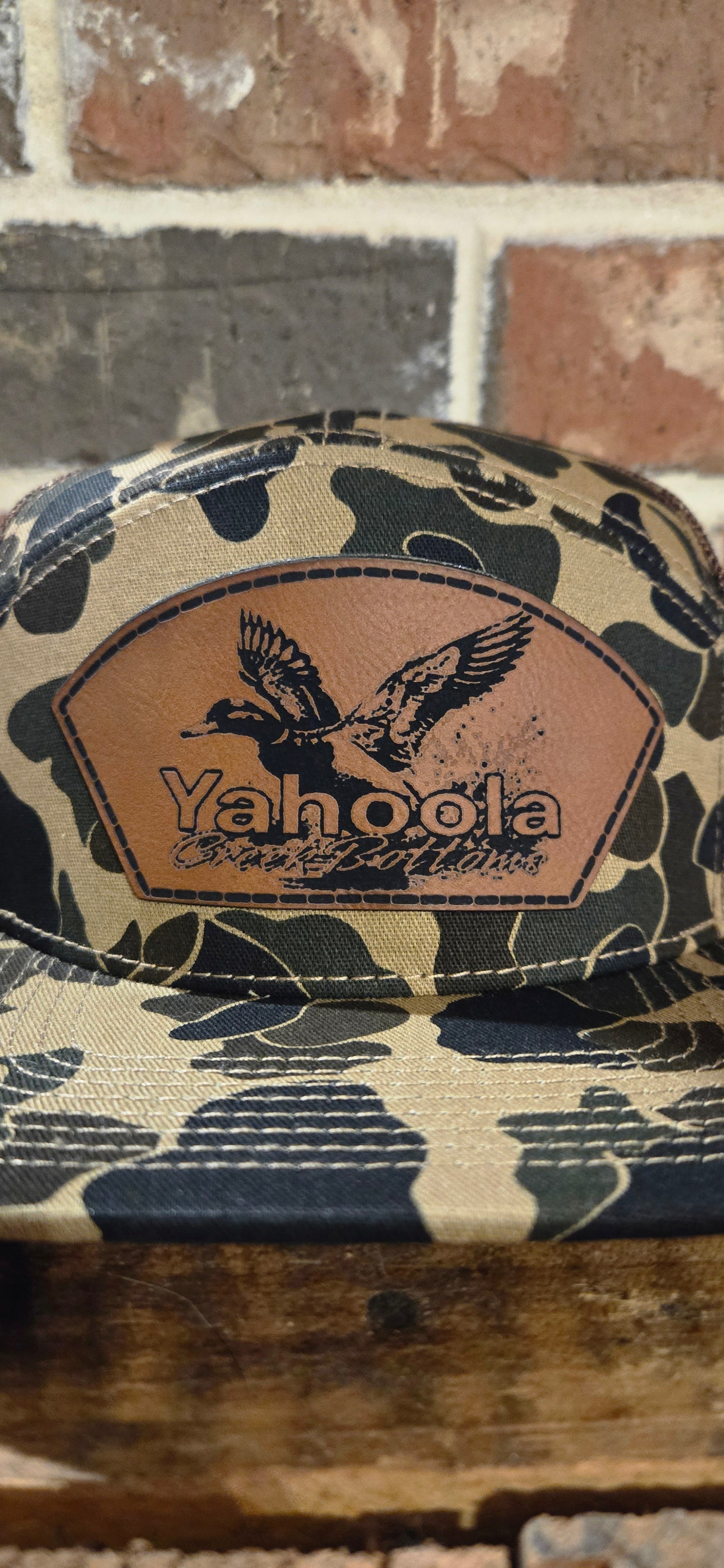 Old school 7 panel woodland hat