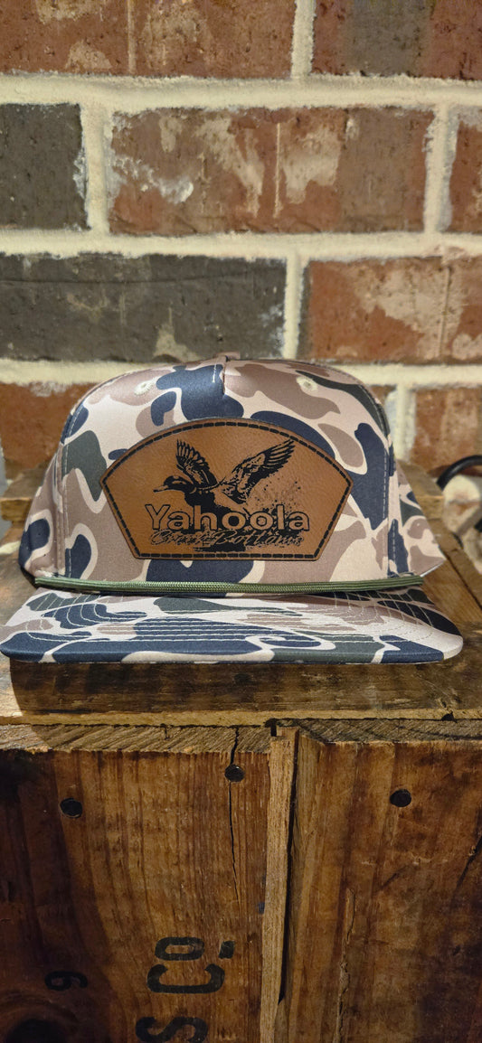 Duck camo rope hat