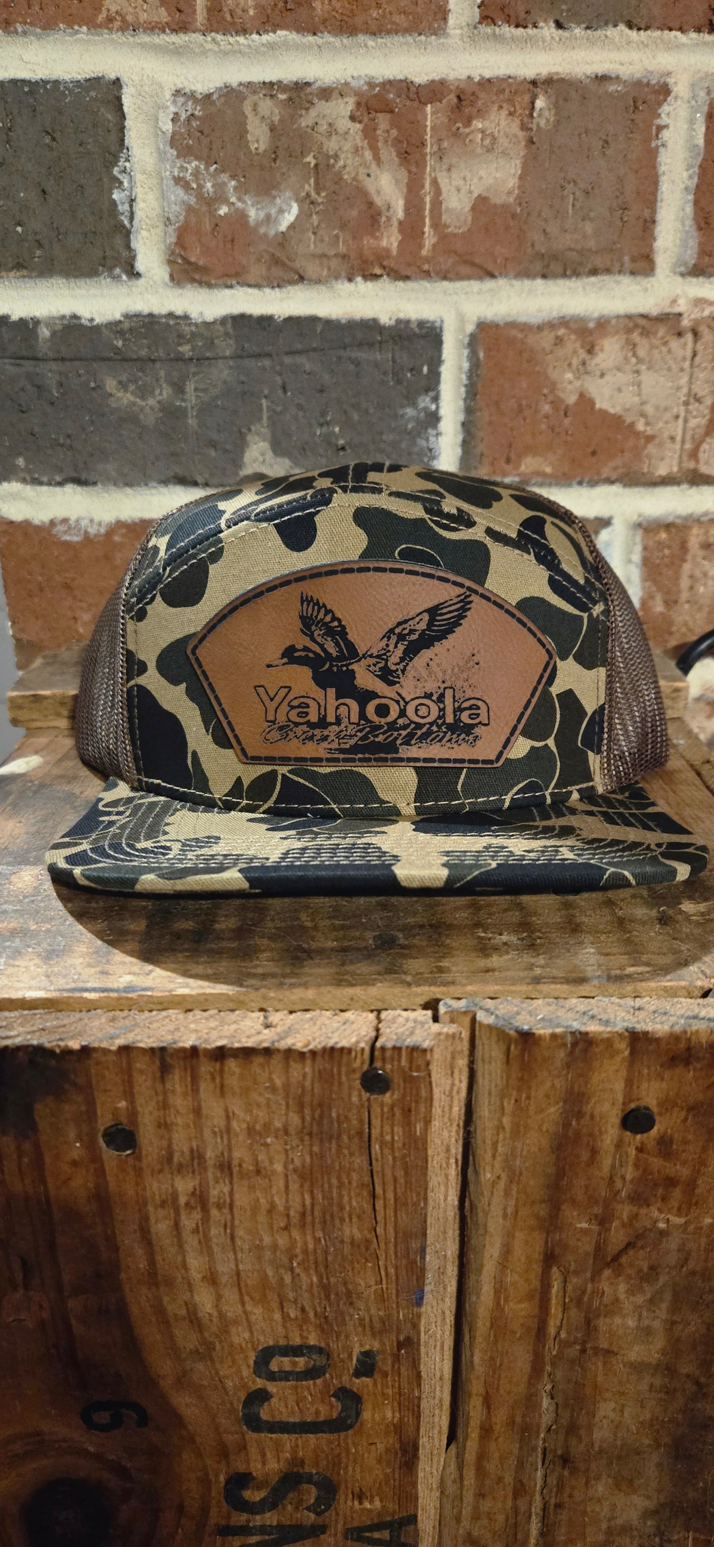 Old school 7 panel woodland hat