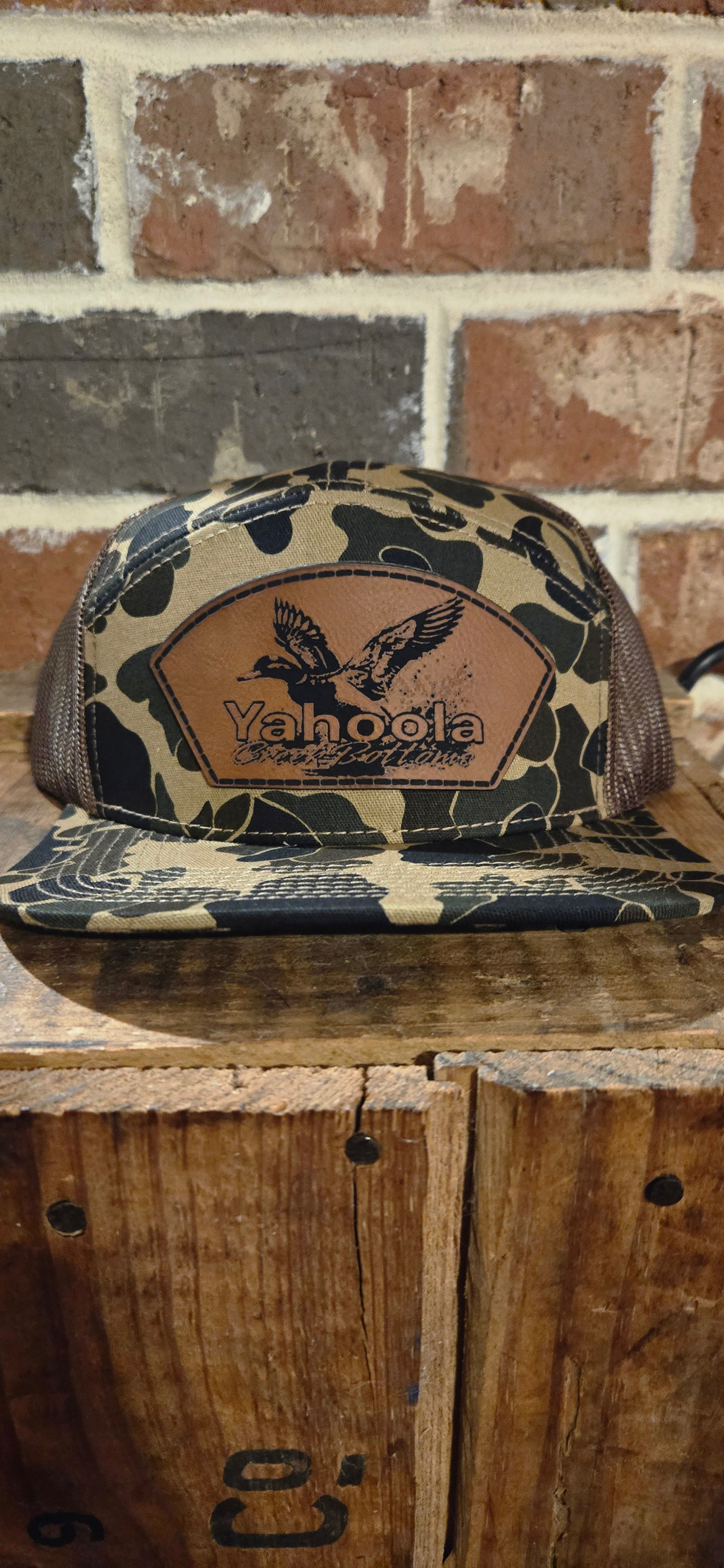 Old school 7 panel woodland hat